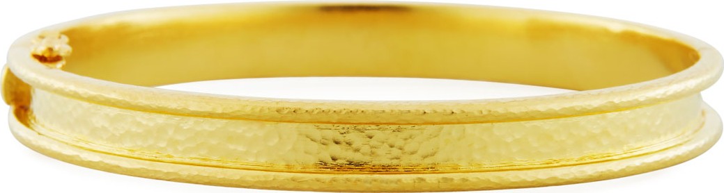 Elizabeth Locke Flat Thin Narrow 19K Bangle Bracelet