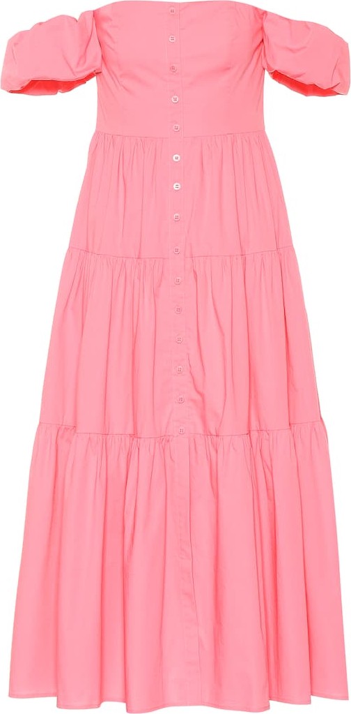 Staud Exclusive to Mytheresa – Elio stretch-cotton midi dress