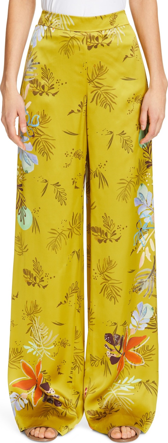 Lafayette 148 New York Columbus Flat Front Wide Leg Pants