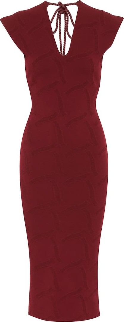 Roland Mouret Dorada crêpe knit midi dress
