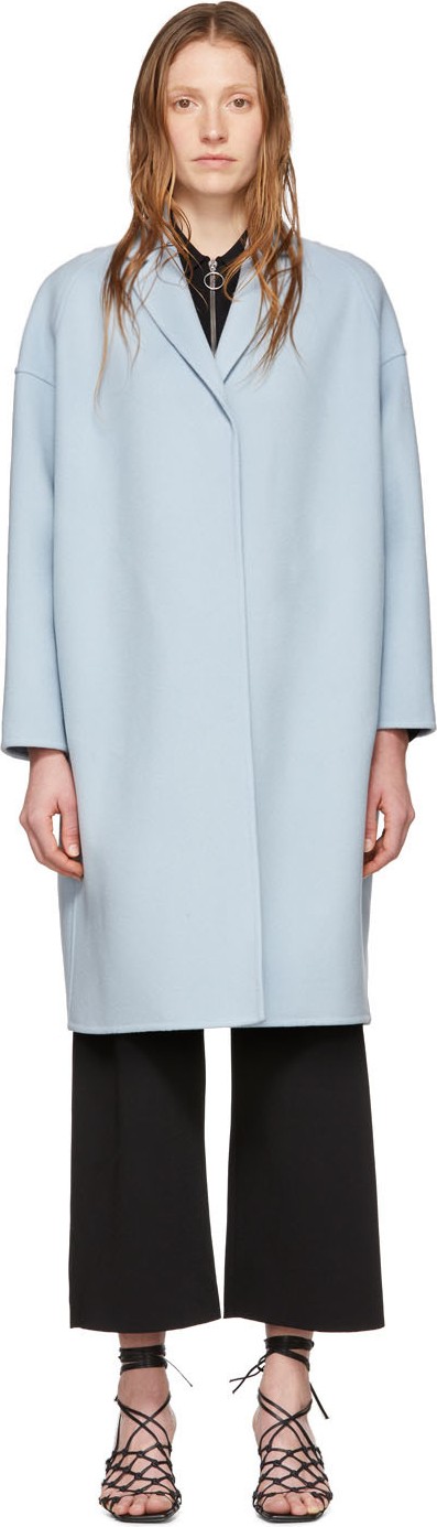 Stella McCartney Blue Wool Bilpin Coat