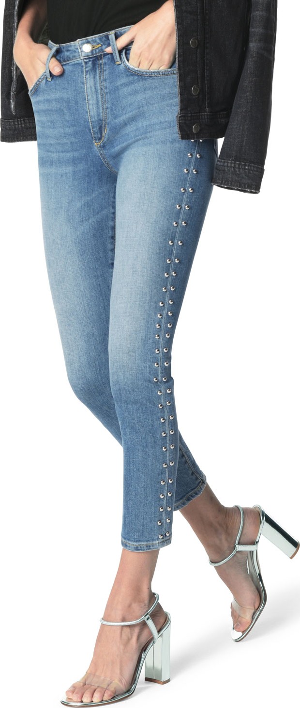 Joe's Jeans The Charlie Studded Skinny Ankle Jeans