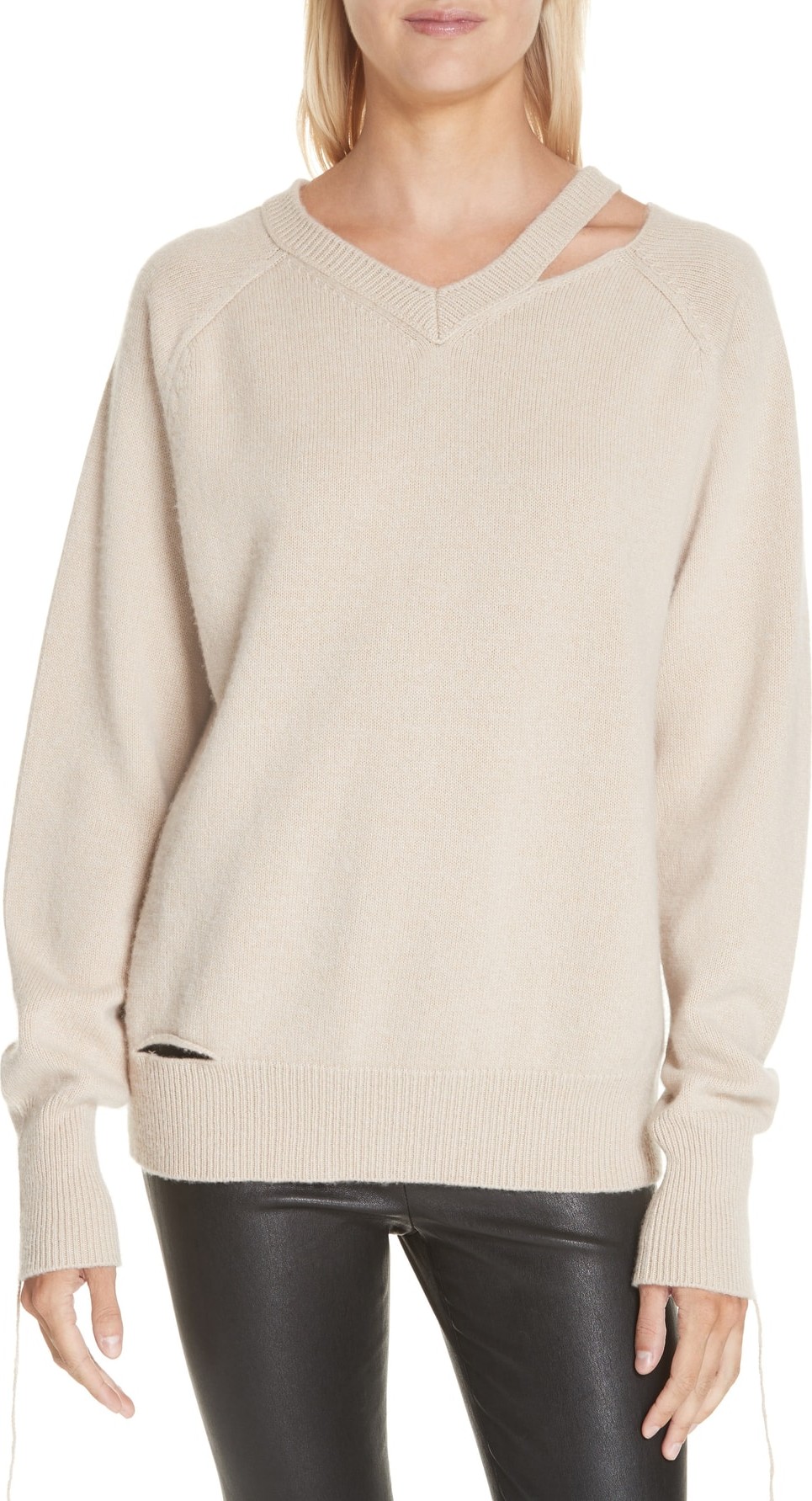Helmut Lang Slash Neck Sweater