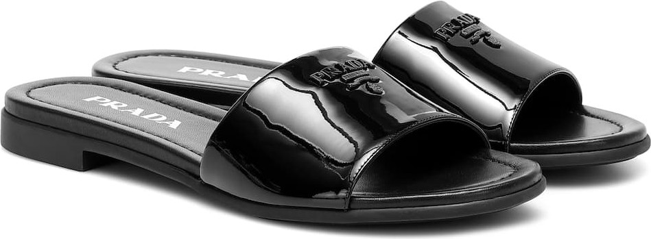 Prada Patent leather slides