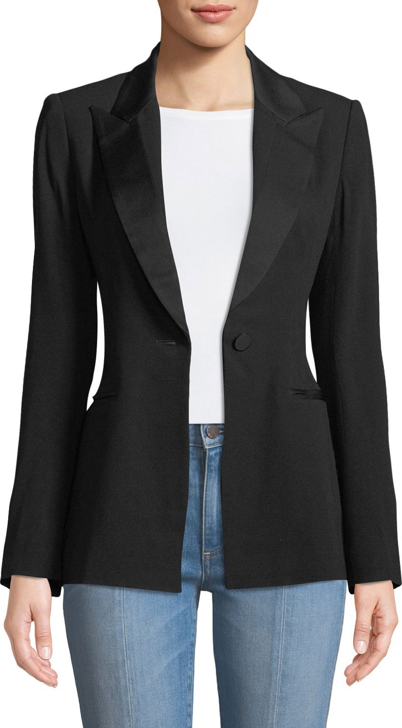 DIANE von FURSTENBERG Open-Back Blazer Jacket