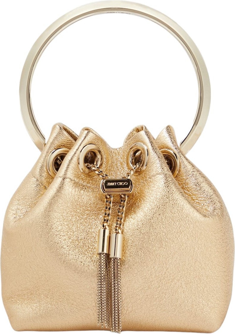 Jimmy Choo - Bon Bon Micro leather bucket bag