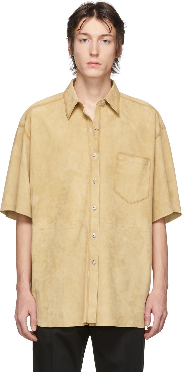 Acne Studios Beige Nubuck Larin Shirt