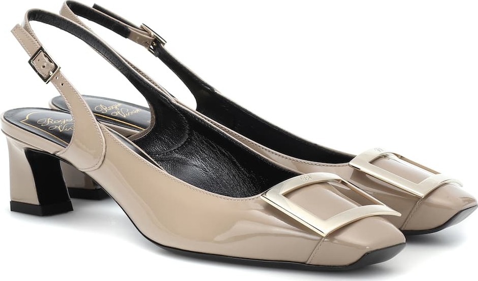 Roger Vivier Trompette 45 slingback leather pumps