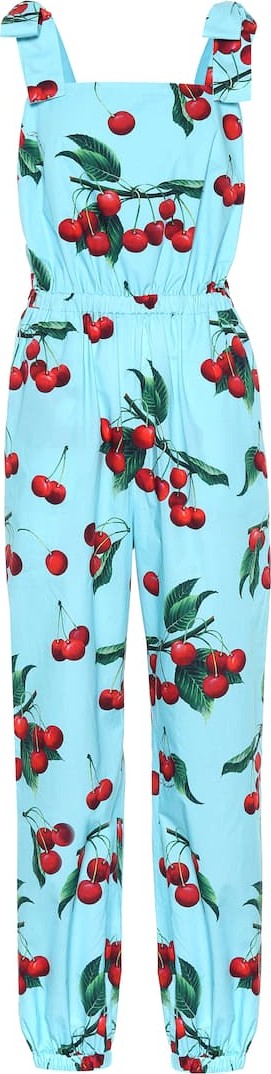 Dolce & Gabbana Exclusive to Mytheresa – cherry printed cotton jumpsuit