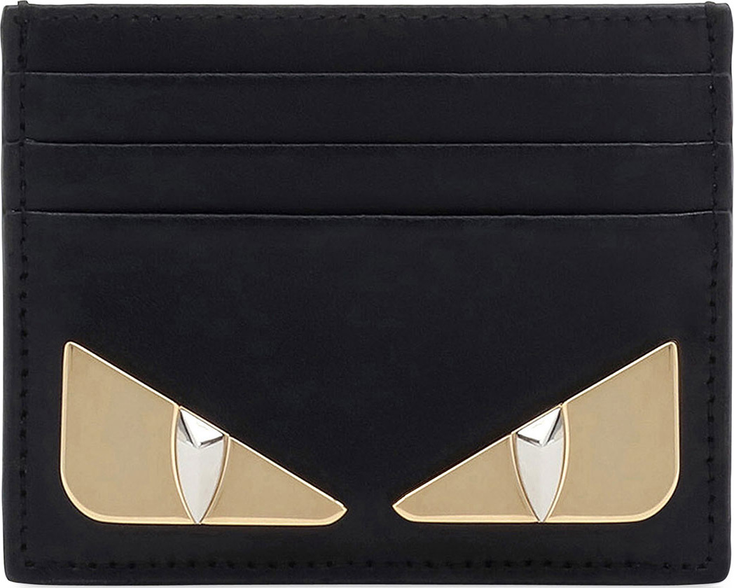 Fendi Shiny Monster Calf Leather Liberty Card Case