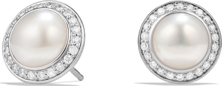 David Yurman 8mm Petite Cherise Pearl Stud Earrings