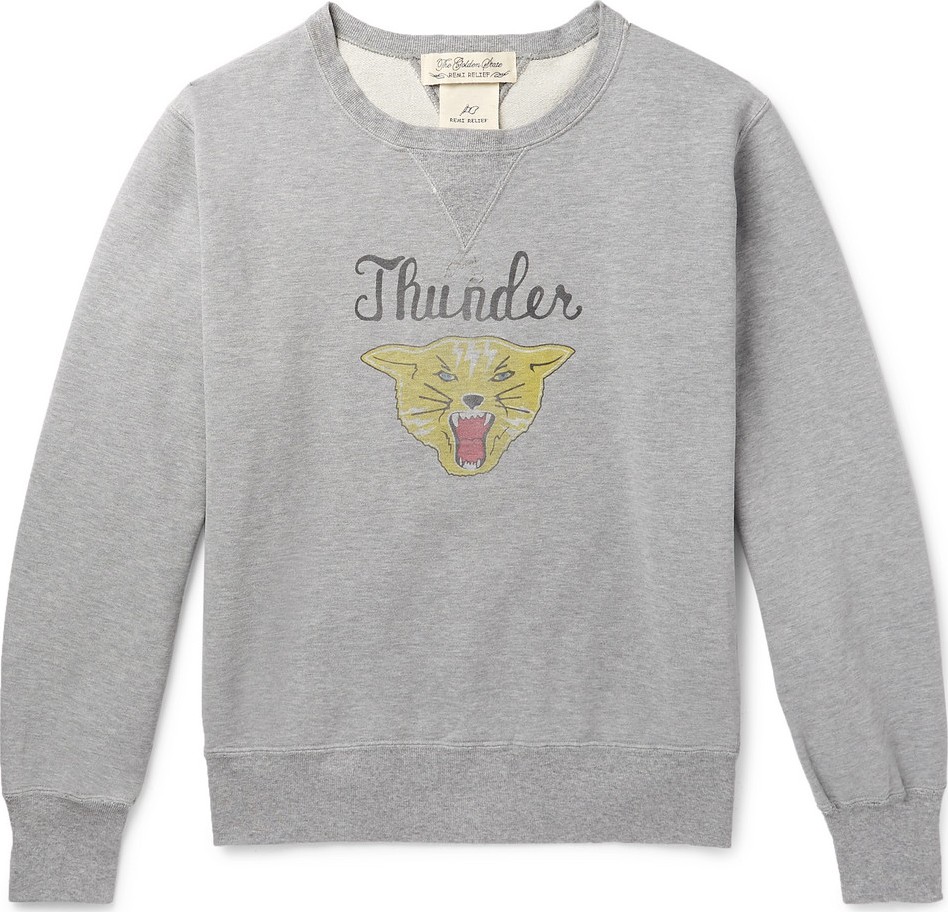 Remi Relief Printed Loopback Cotton-Jersey Sweatshirt