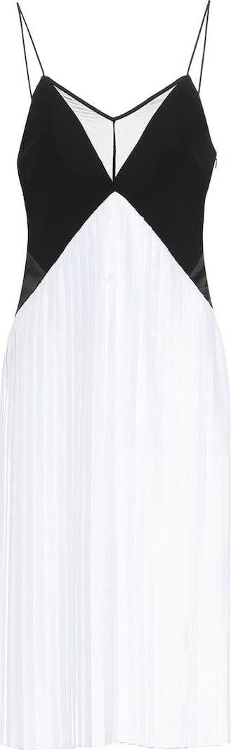 VICTORIA, VICTORIA BECKHAM Pleated crêpe midi dress