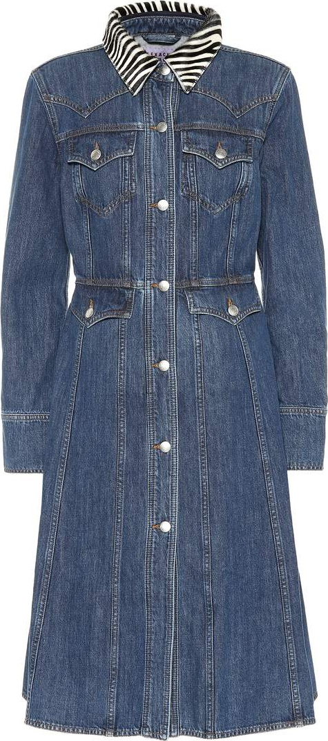 Alexachung Denim midi dress