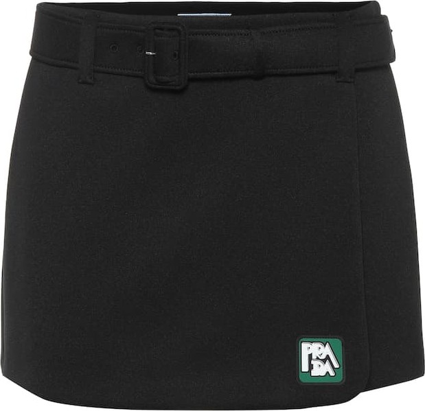 Prada Technical jersey miniskirt