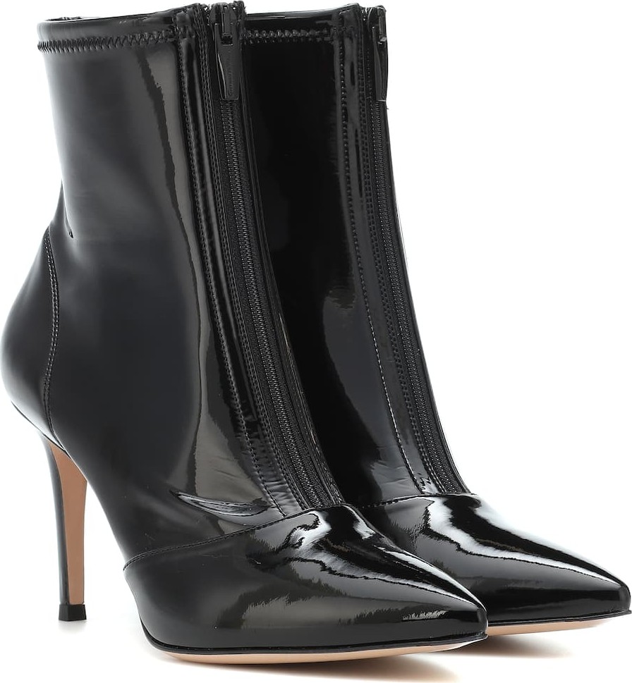 Gianvito Rossi Welch 85 vinyl ankle boots