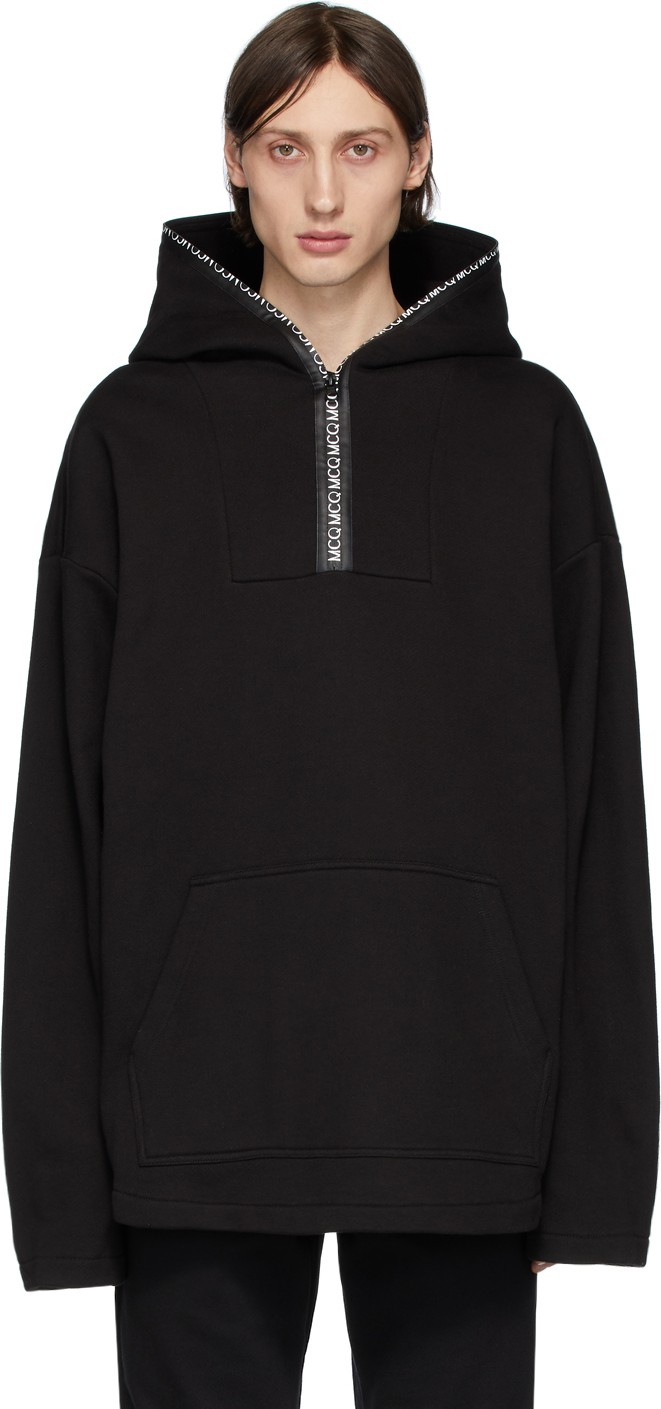 McQ - Alexander McQueen Black Zippy Hoodie