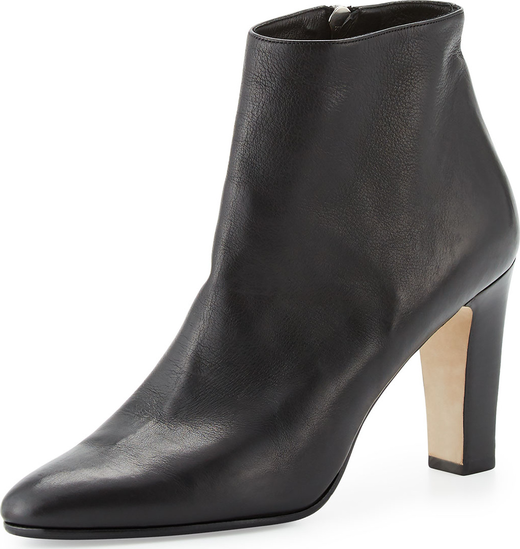 Manolo Blahnik Insopo Leather 90mm Ankle Boot