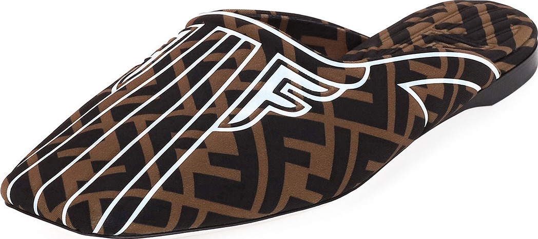Fendi FFreedom Flat FF Slipper Mules