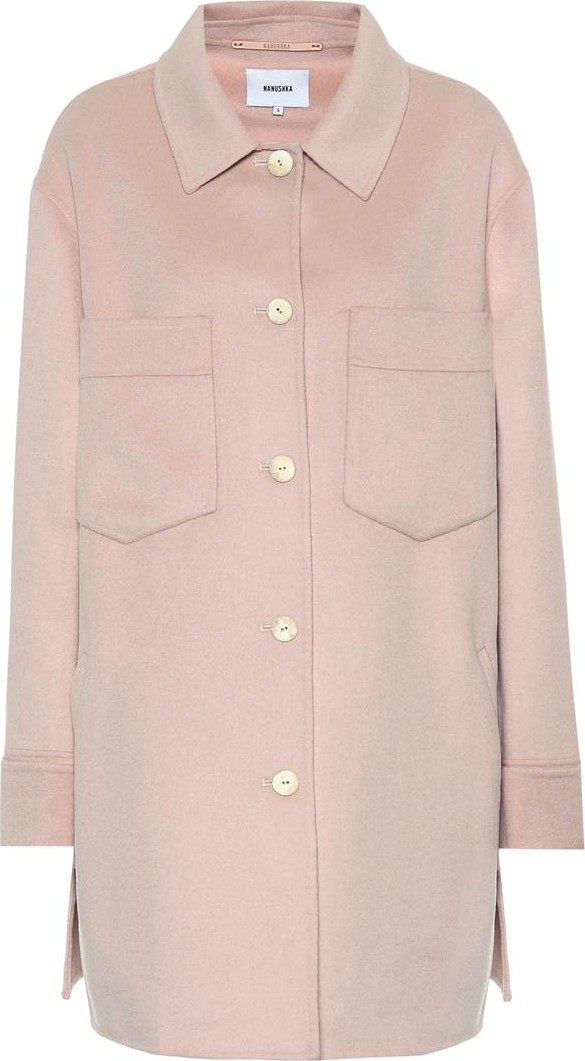 Nanushka Dessa wool and silk coat