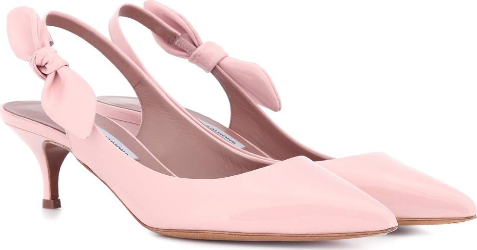 Tabitha Simmons Rise leather slingback pumps