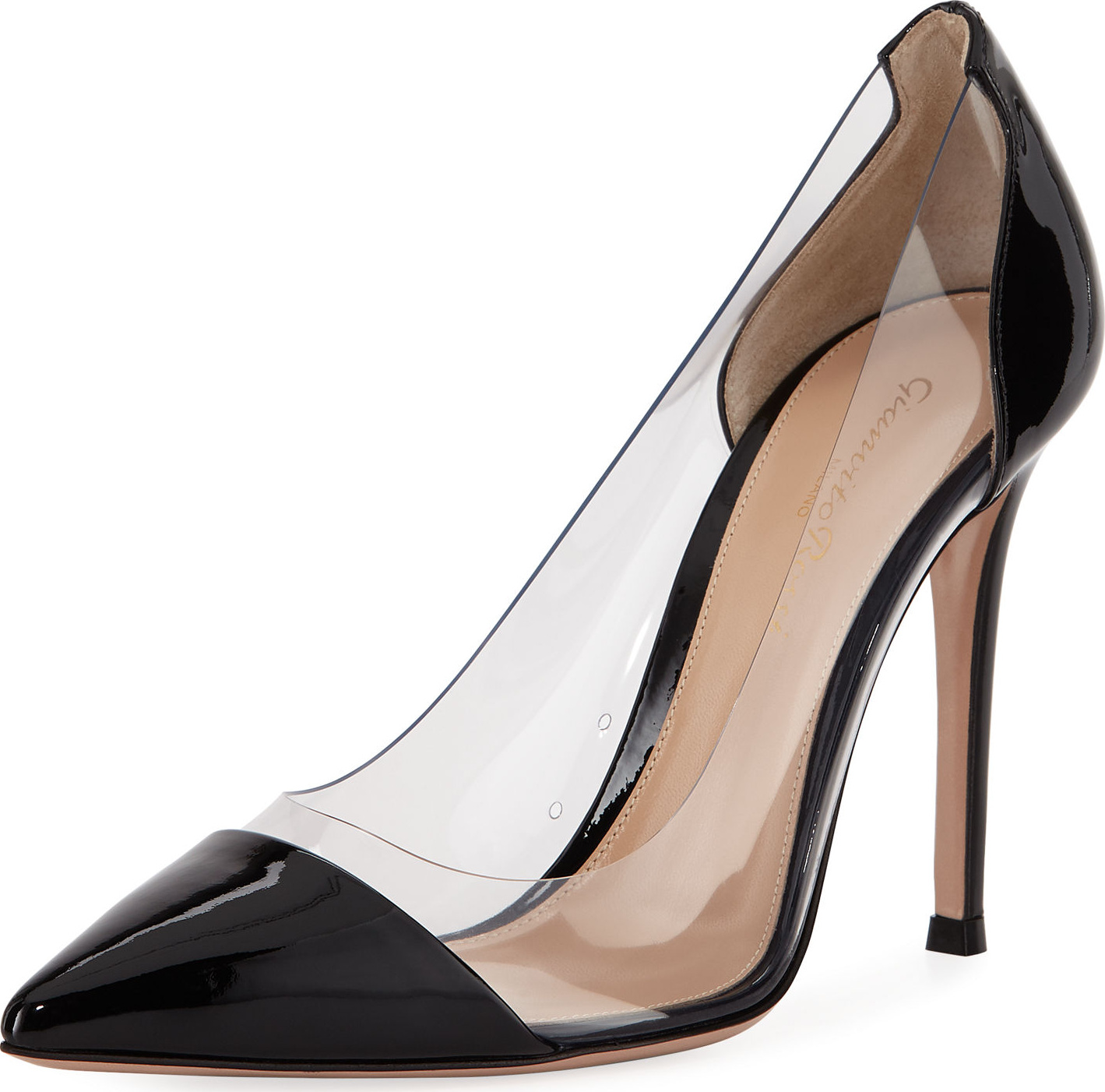 Gianvito Rossi Plexy Patent PVC Illusion Pumps