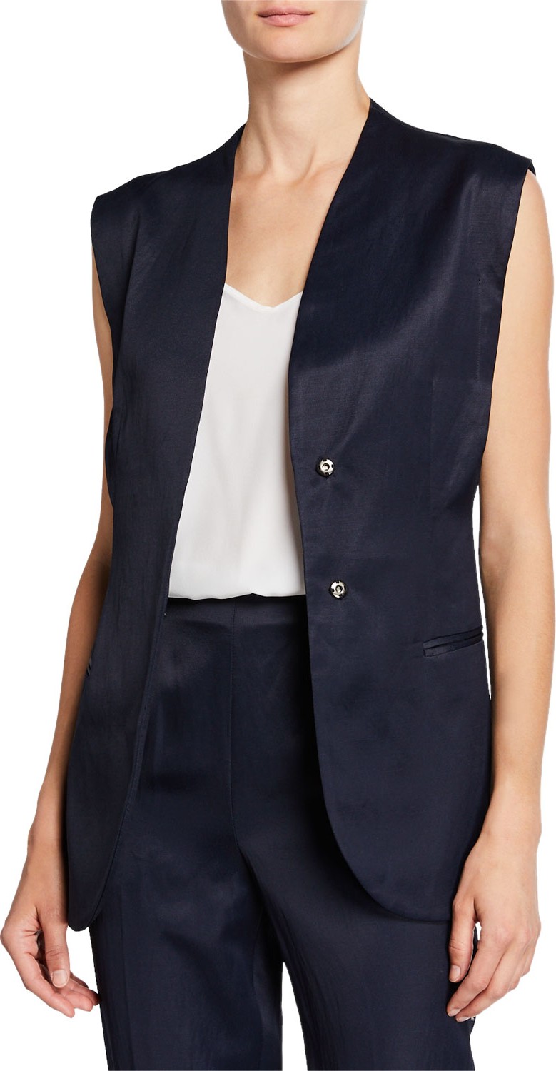 Rachel Comey Circuit Belted Snap-Front Vest