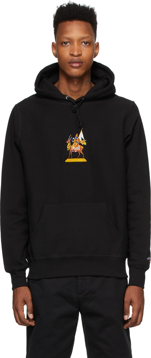 Noah NYC Black Vayu Raglan Hoodie
