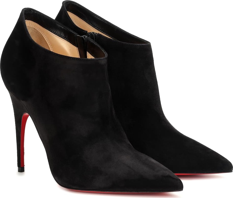 Christian Louboutin Gorgona 100 suede ankle boots