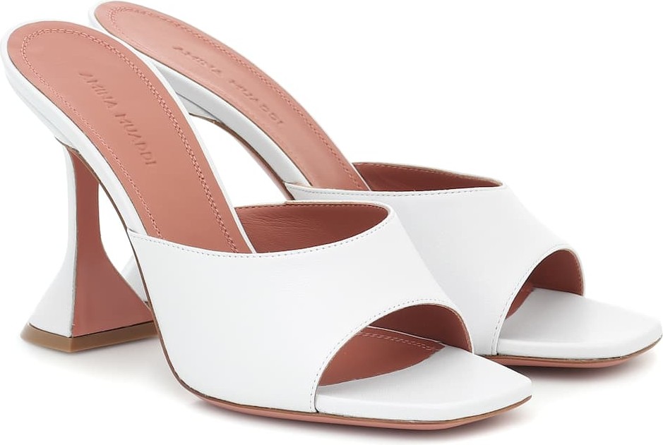 Amina Muaddi Lupita 95 leather sandals