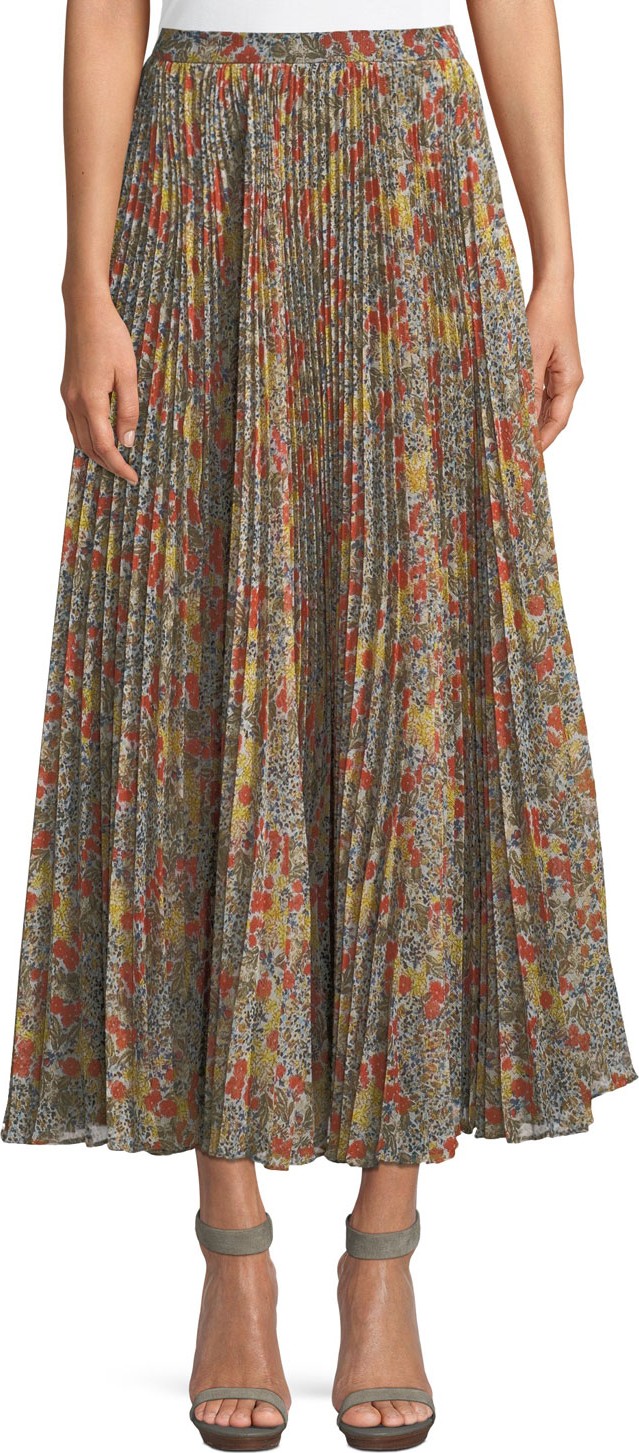 Alexis Phylicia Pleated Floral Maxi Skirt