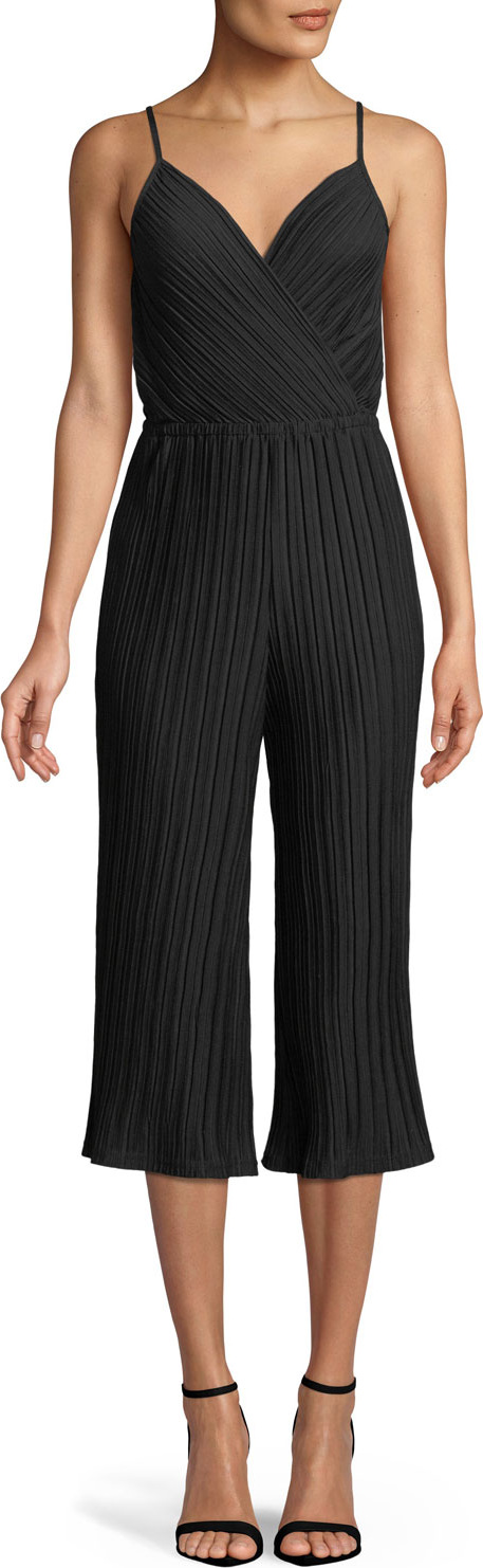 cupcakes and cashmere Austine Sleeveless Flare-Leg Jumpsuit