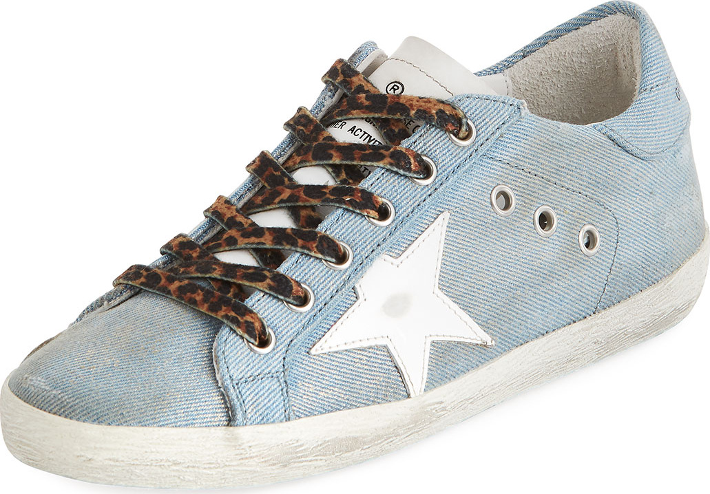 Golden Goose Deluxe Brand Superstar Jeans Denim Low-Top Sneaker