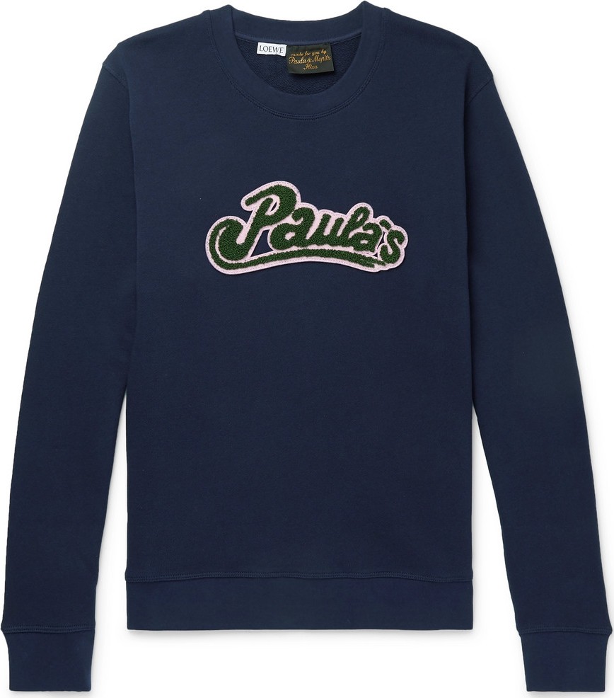 LOEWE + Paula's Ibiza Logo-Appliquéd Cotton Sweatshirt