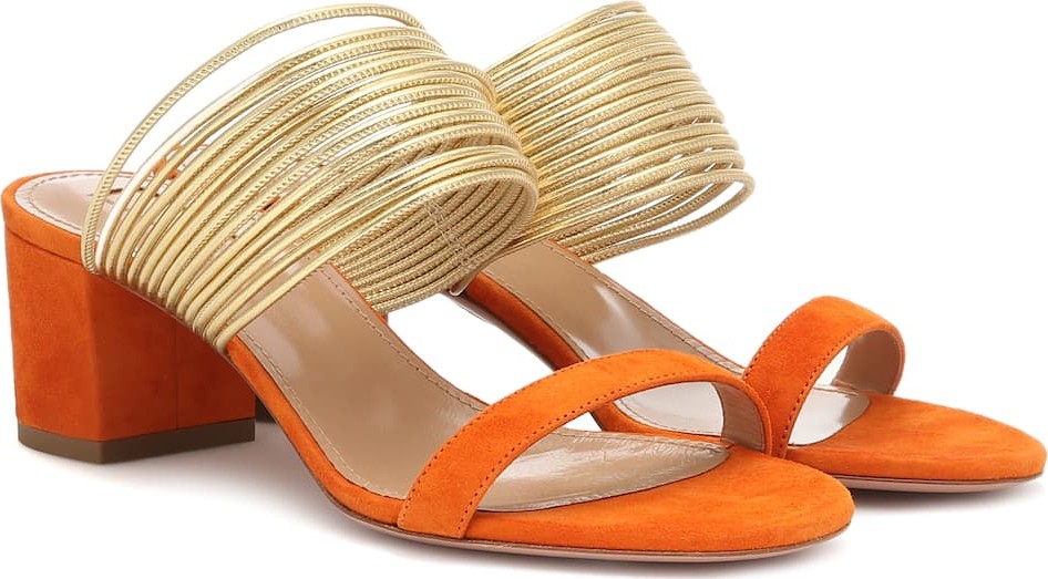 Aquazzura Rendez Vous suede sandals