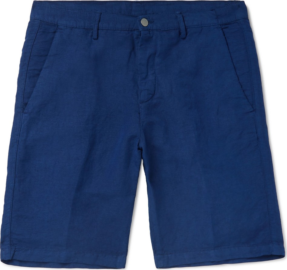 Massimo Alba Slim-Fit Linen and Cotton-Blend Shorts