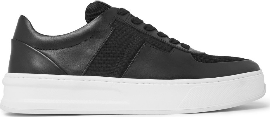 Tod's Cassetta Leather and Mesh Sneakers