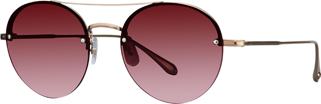 GARRETT LEIGHT Beaumont Semi-Rimless Round Sunglasses