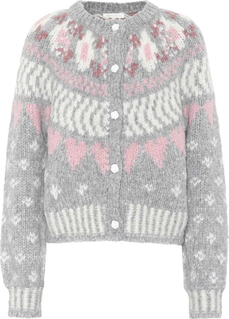 LOVESHACKFANCY Jamie alpaca and wool-blend cardigan