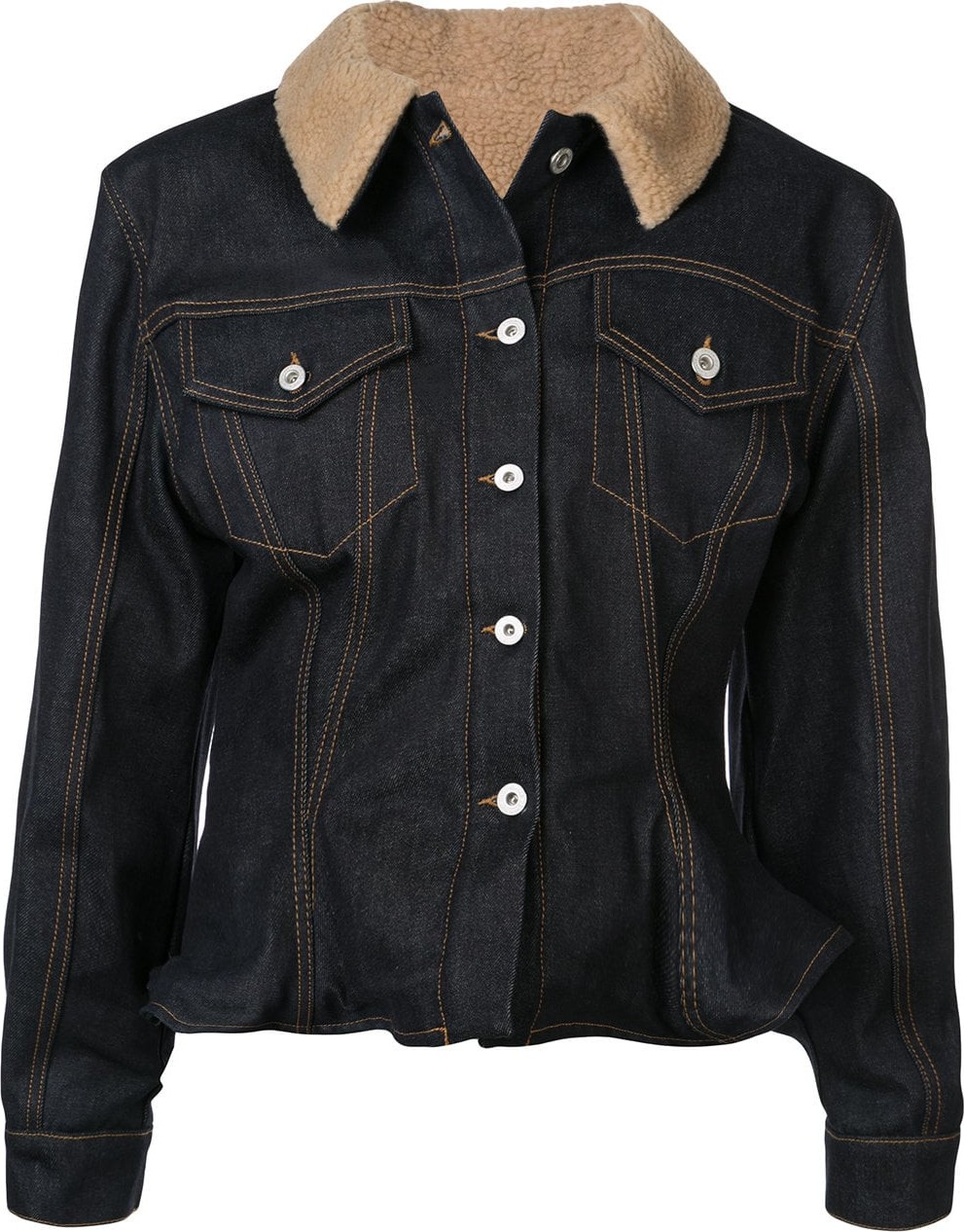 Off White denim puffer jacket