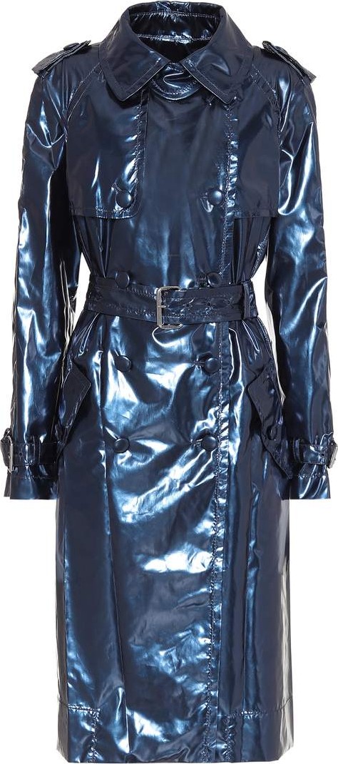 MARC JACOBS Metallic vinyl trench coat