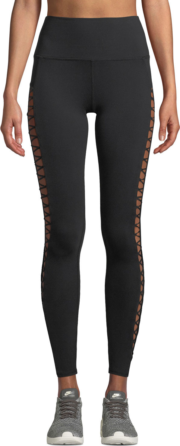 Alo Yoga Highline Lace-Up Performance Leggings