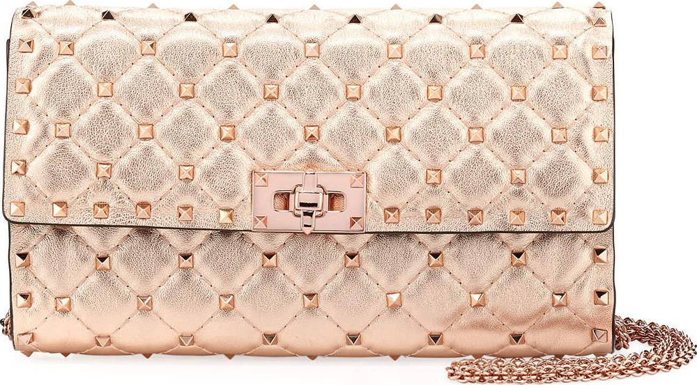 Valentino Rockstud Spike Shoulder Bag - Rose Hardware
