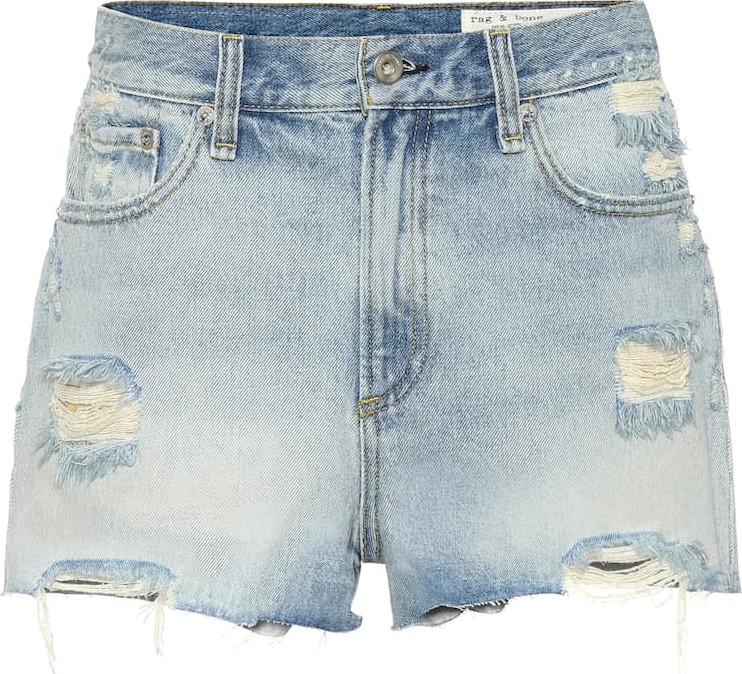 Rag & Bone Maya high-rise denim shorts