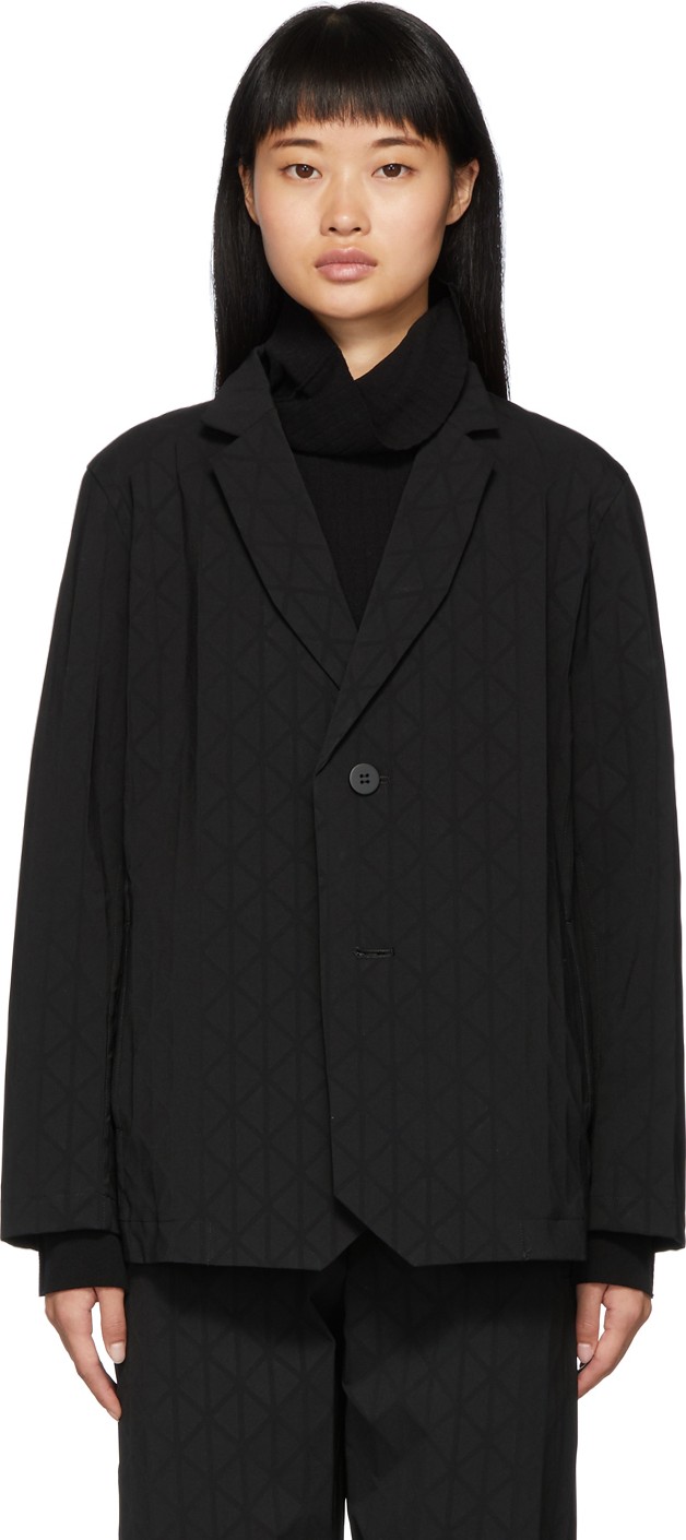 Issey Miyake Black Blink Blazer