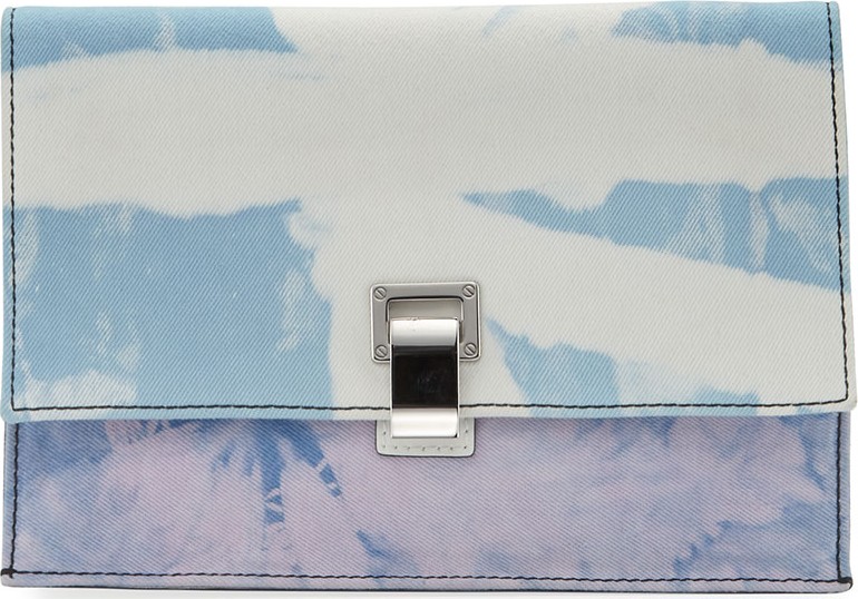 Proenza Schouler Small Denim Tie-Dye Lunch Shoulder Bag