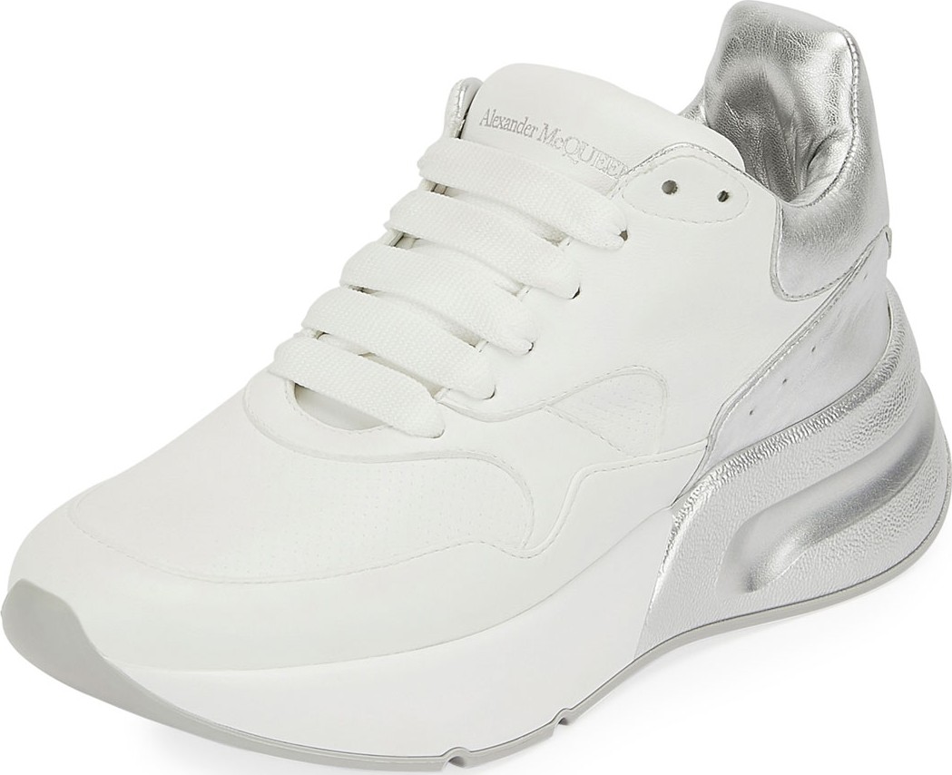 Alexander McQueen Metallic Platform Sneakers