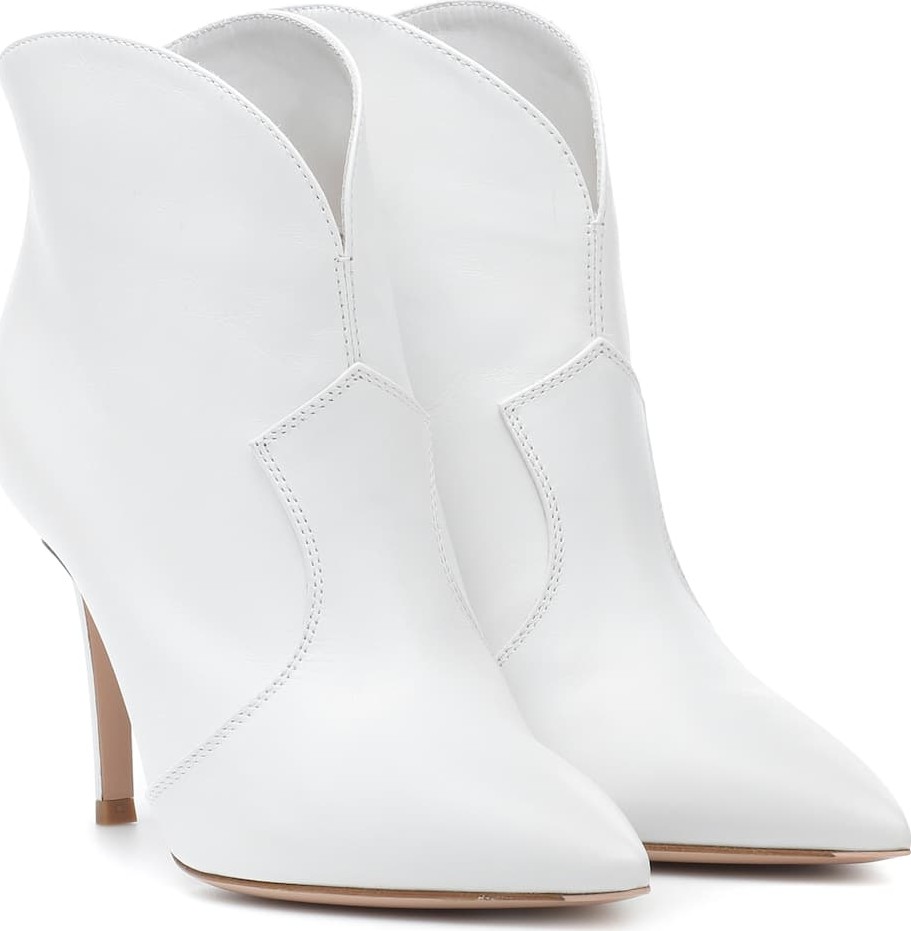 Gianvito Rossi Mable 85 leather ankle boots