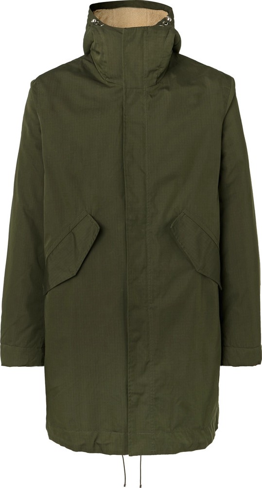 Bellerose Cotton-Blend Ripstop Hooded Parka