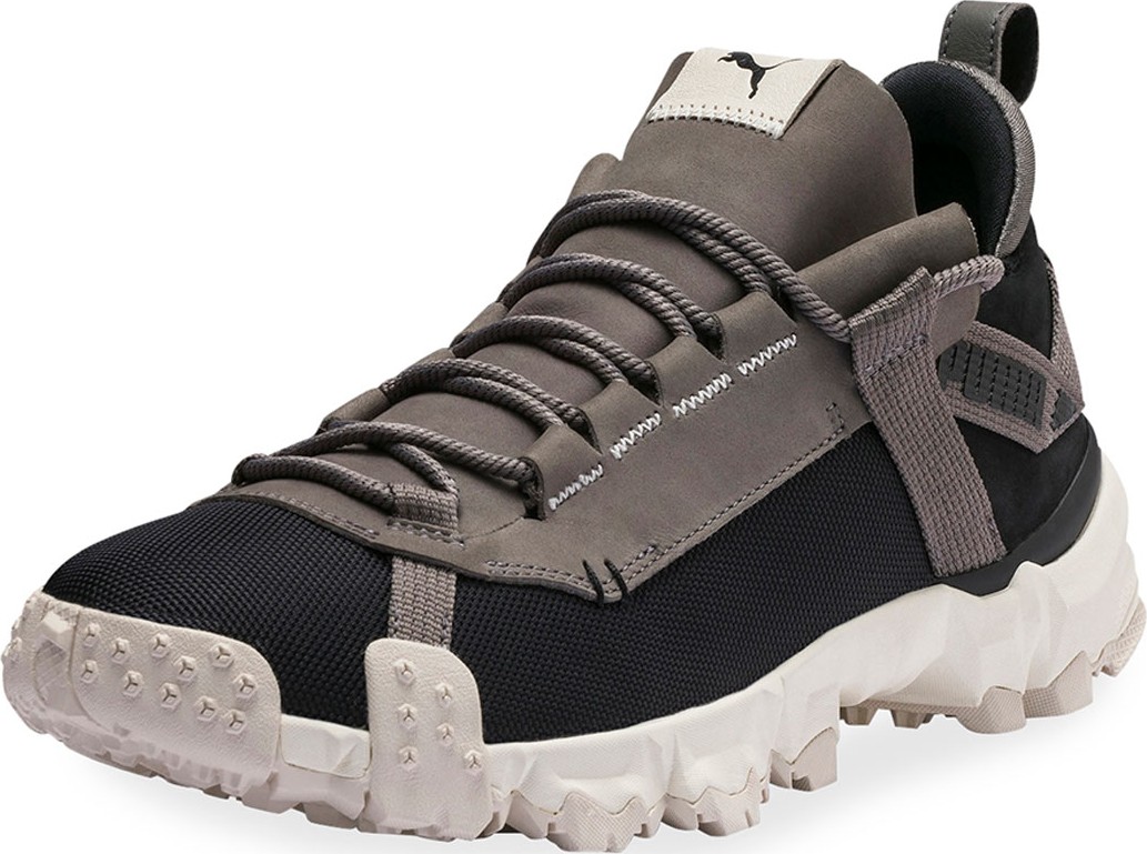 PUMA Men's Trailfox Suede-Trim Running Sneakers